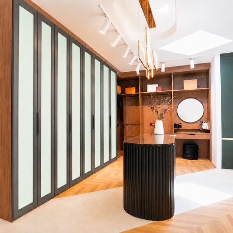 Custom Aluminium Doors Frosted Glass
