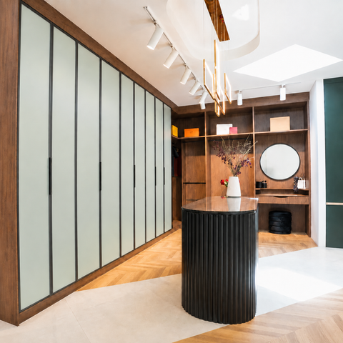Custom Aluminium Doors Frosted Glass