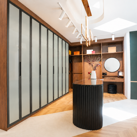 Custom Aluminium Doors Frosted Glass