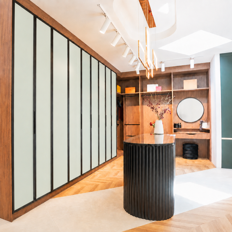 Custom Aluminium Doors Frosted Glass
