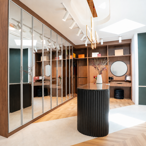 Custom Aluminium Doors Mirror Glass