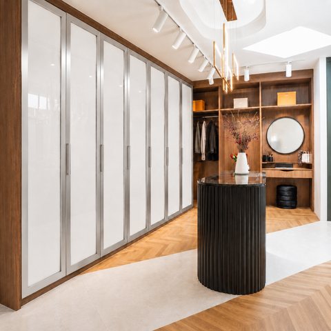 Custom Aluminium Doors Super White Glass
