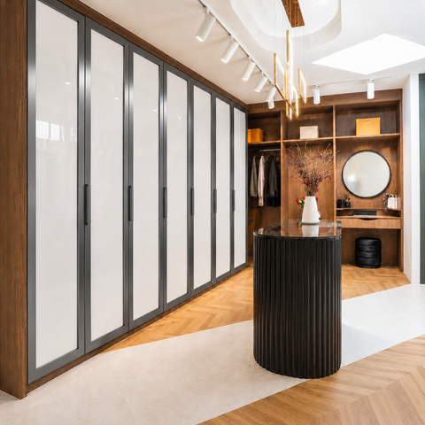 Custom Aluminium Doors Super White Glass