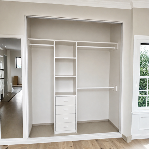 2-Door Mirror Wardrobe - Supply Only